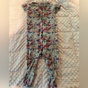 Posh peanut wood  button onsie